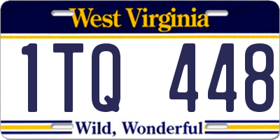 WV license plate 1TQ448