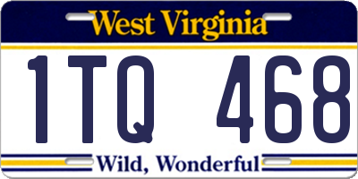 WV license plate 1TQ468