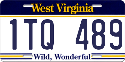 WV license plate 1TQ489