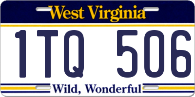 WV license plate 1TQ506