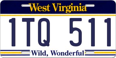 WV license plate 1TQ511