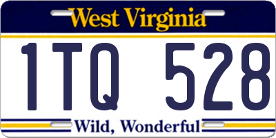 WV license plate 1TQ528