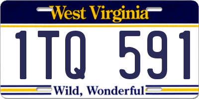WV license plate 1TQ591