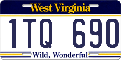 WV license plate 1TQ690
