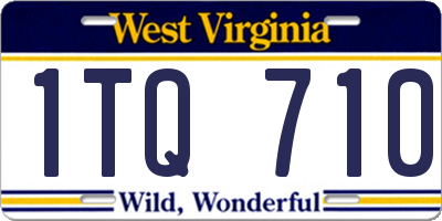 WV license plate 1TQ710