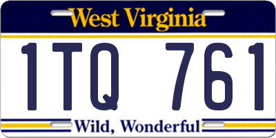 WV license plate 1TQ761