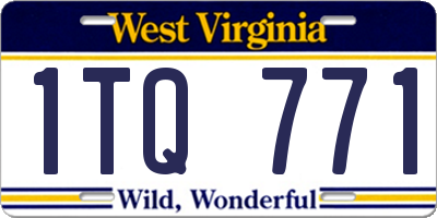 WV license plate 1TQ771