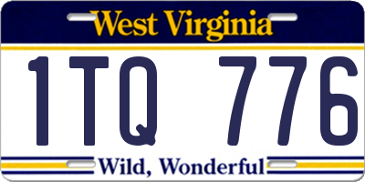 WV license plate 1TQ776
