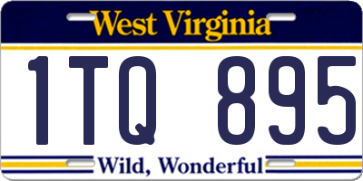WV license plate 1TQ895
