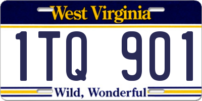 WV license plate 1TQ901