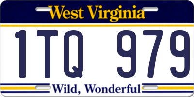 WV license plate 1TQ979