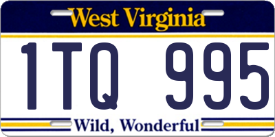 WV license plate 1TQ995