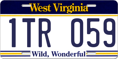 WV license plate 1TR059