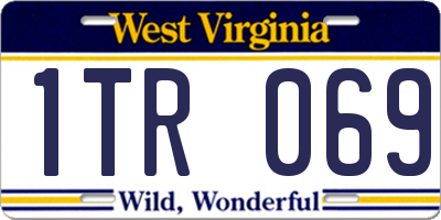 WV license plate 1TR069
