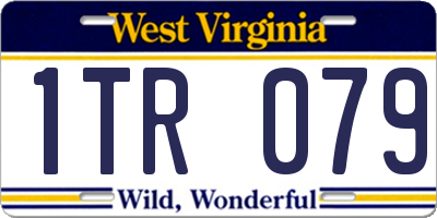 WV license plate 1TR079