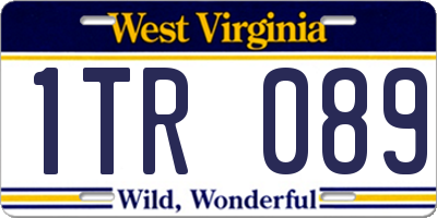WV license plate 1TR089