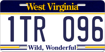 WV license plate 1TR096