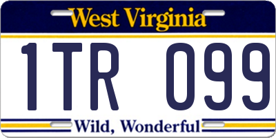 WV license plate 1TR099