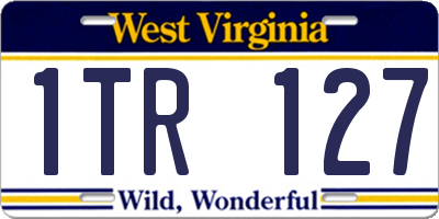 WV license plate 1TR127