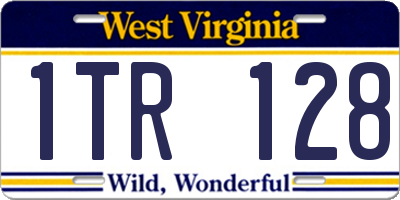 WV license plate 1TR128