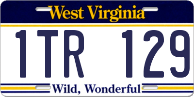 WV license plate 1TR129