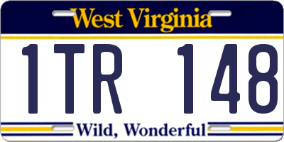WV license plate 1TR148