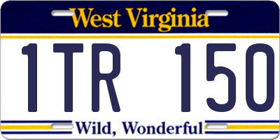 WV license plate 1TR150