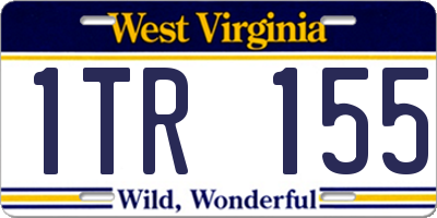 WV license plate 1TR155