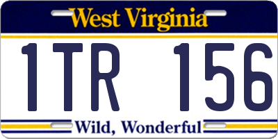 WV license plate 1TR156