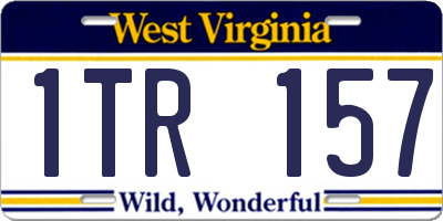 WV license plate 1TR157