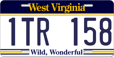 WV license plate 1TR158
