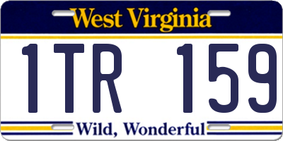 WV license plate 1TR159