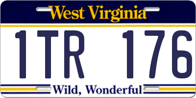 WV license plate 1TR176