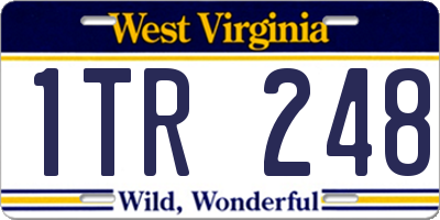 WV license plate 1TR248