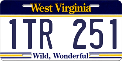 WV license plate 1TR251