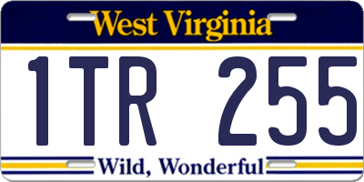 WV license plate 1TR255