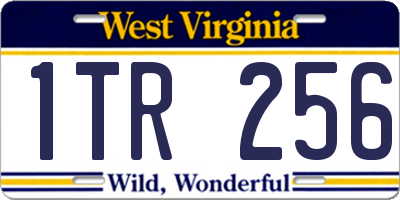 WV license plate 1TR256