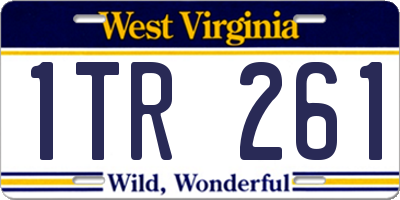 WV license plate 1TR261