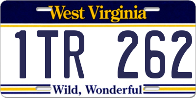 WV license plate 1TR262