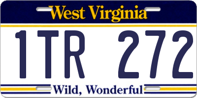 WV license plate 1TR272