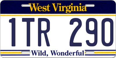WV license plate 1TR290