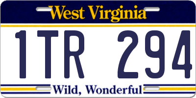 WV license plate 1TR294