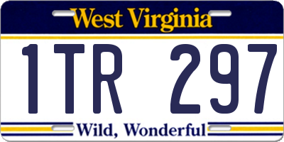 WV license plate 1TR297