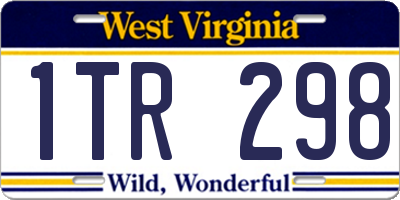 WV license plate 1TR298