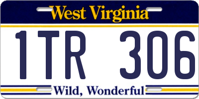 WV license plate 1TR306