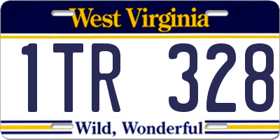 WV license plate 1TR328