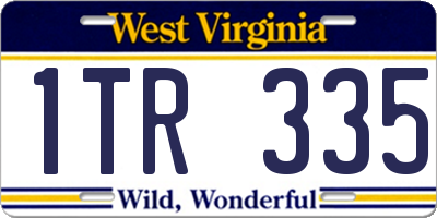 WV license plate 1TR335