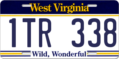 WV license plate 1TR338
