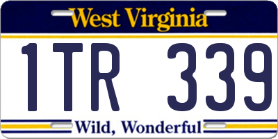 WV license plate 1TR339