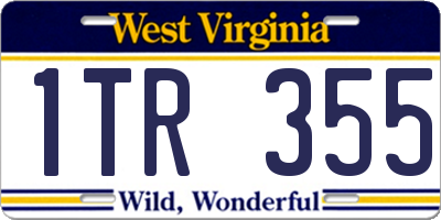 WV license plate 1TR355